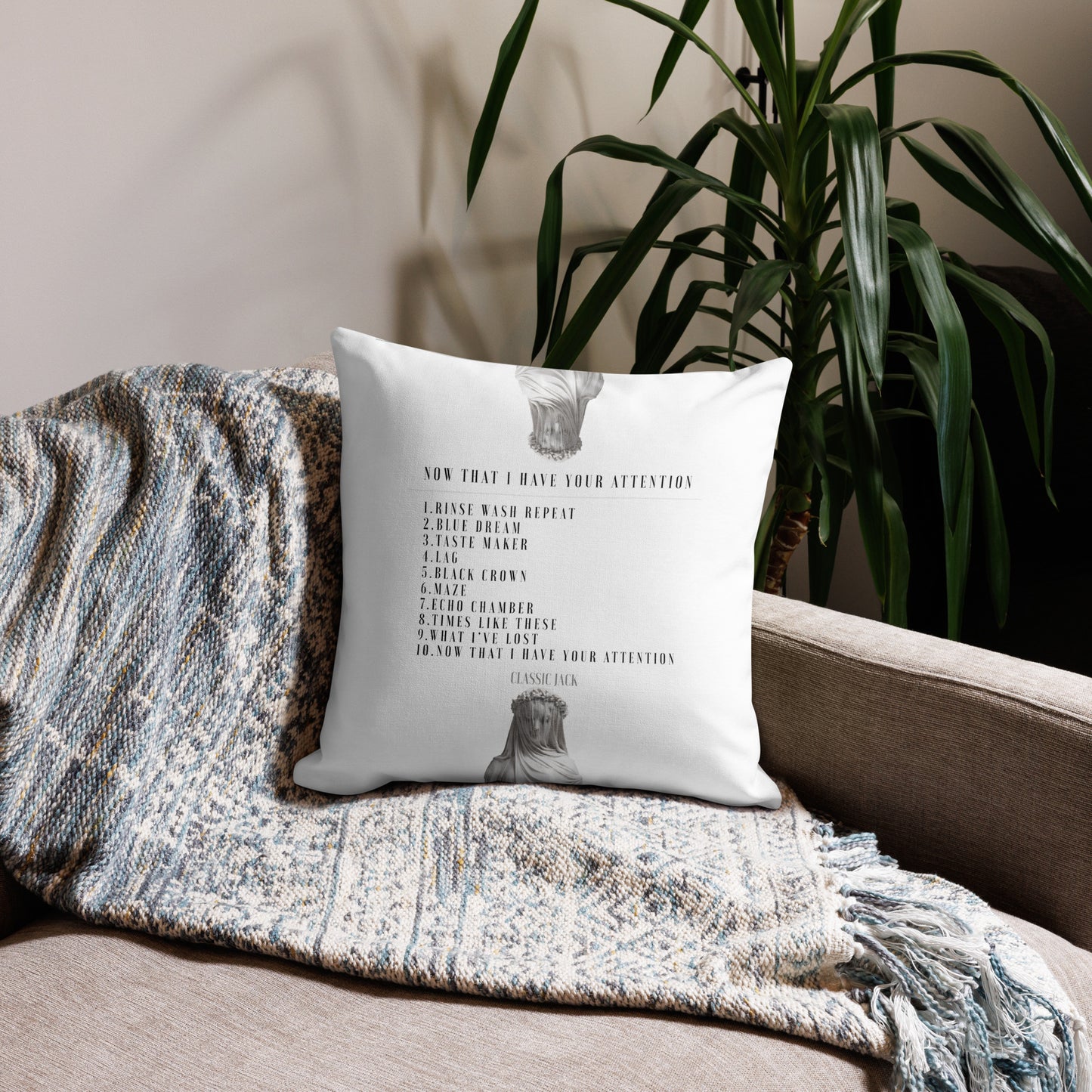 Now That I Have Your Attention - Premium Throw Pillow