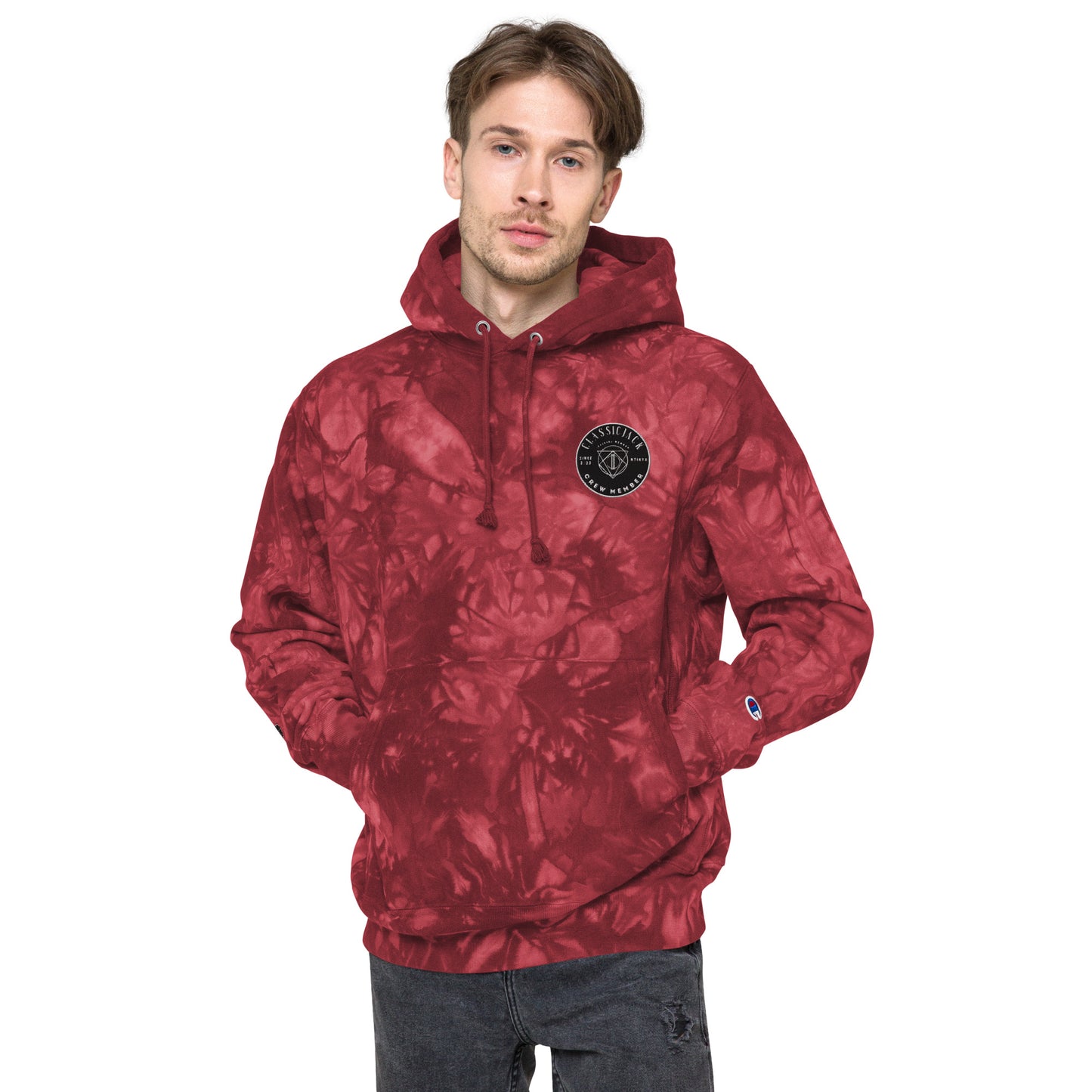 Members Only - Unisex Classic Jack / Champion tie-dye hoodie