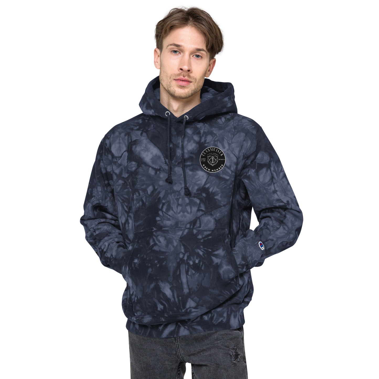 Members Only - Unisex Classic Jack / Champion tie-dye hoodie