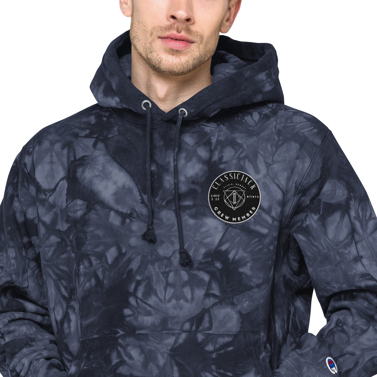 Members Only - Unisex Classic Jack / Champion tie-dye hoodie