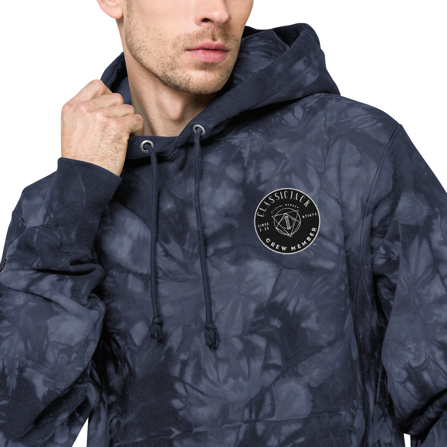 Members Only - Unisex Classic Jack / Champion tie-dye hoodie