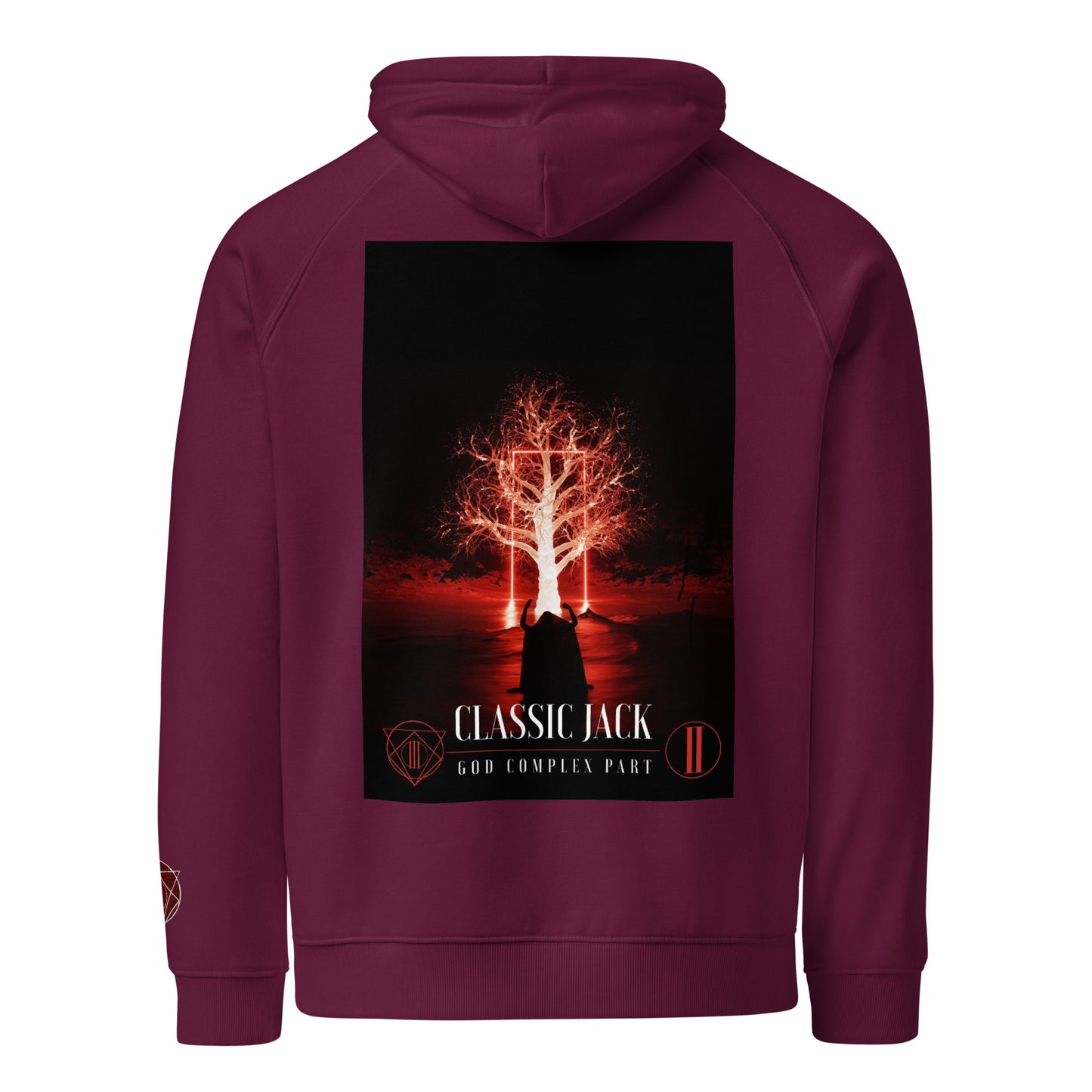 God Complex P2 Unisex eco raglan hoodie