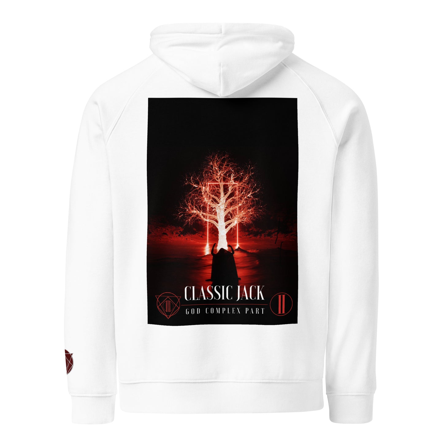 God Complex P2 Unisex eco raglan hoodie