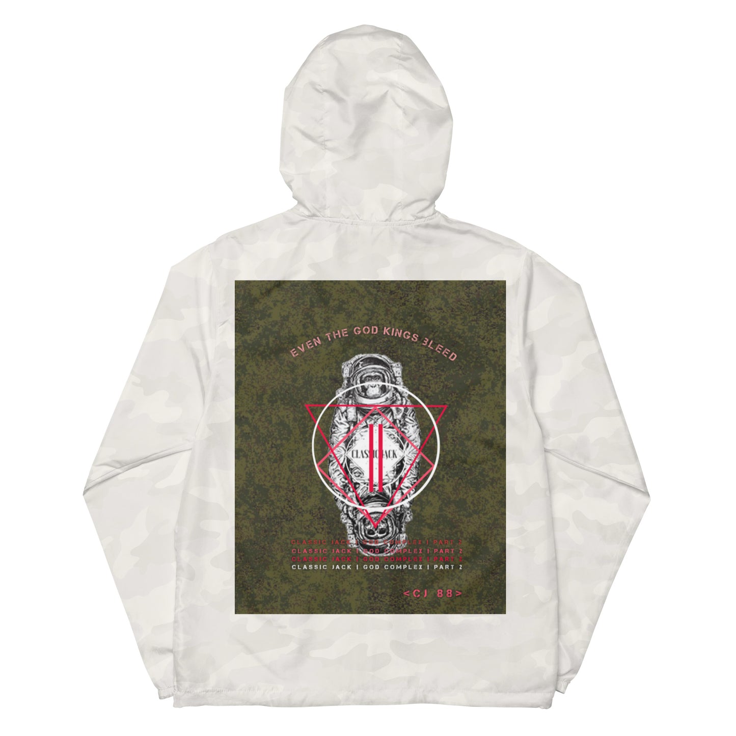 Stupid Monkey - Military Unisex lightweight zip up windbreaker