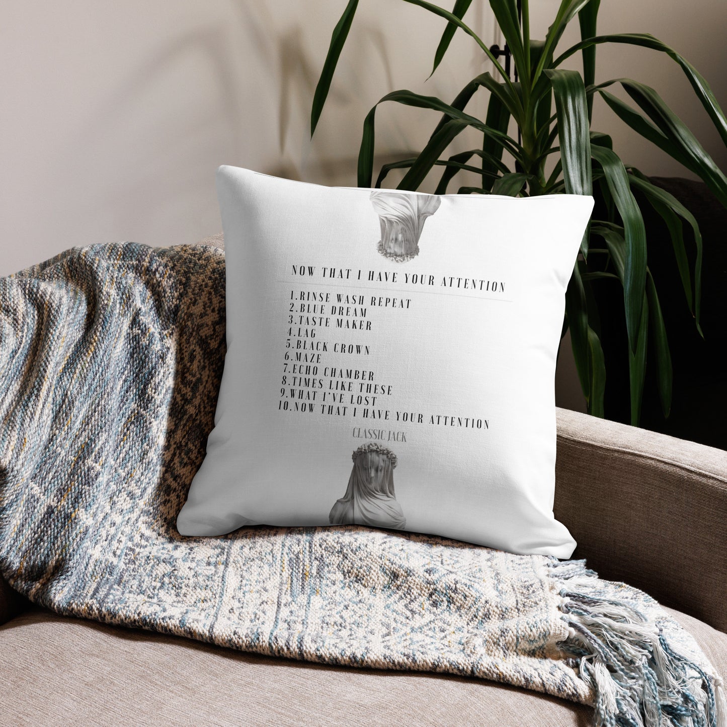 Now That I Have Your Attention - Premium Throw Pillow